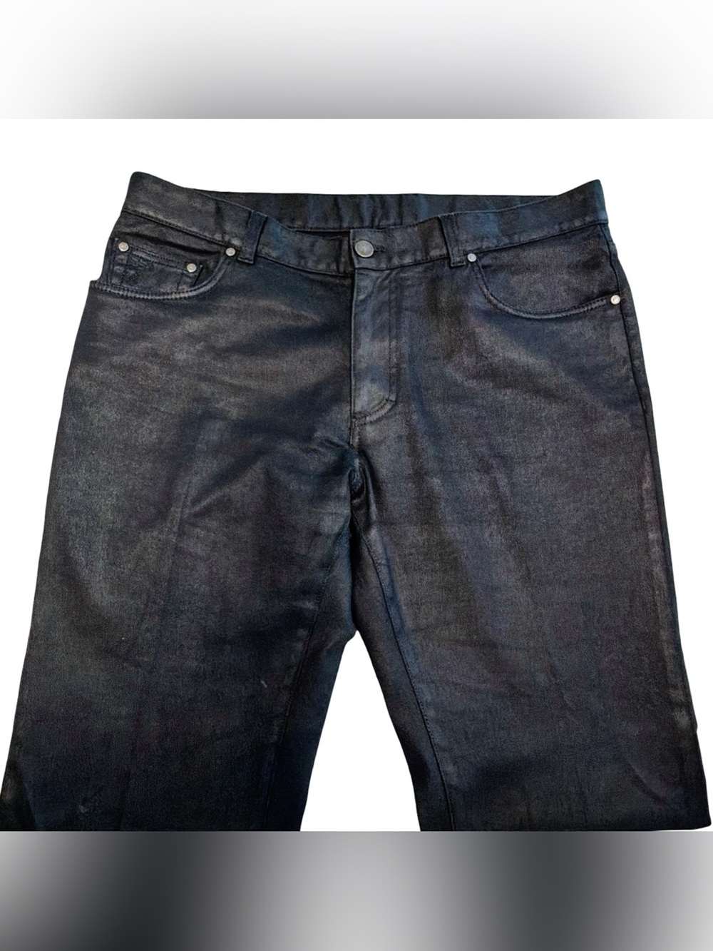 Versace Collection Men's Black Medusa Jeans | Straight Fit Denim | Size 36 - Picture 4 of 14